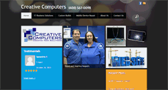 Desktop Screenshot of creativecomputers.biz