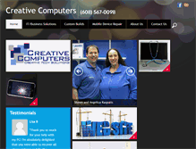 Tablet Screenshot of creativecomputers.biz